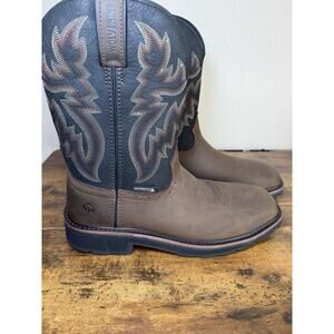 Wolverine Rancher Men's US 7 1/2 Waterproof Steel-Toe Leather Safety Boots